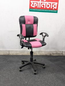 Desk Chair - Black Pink Colour